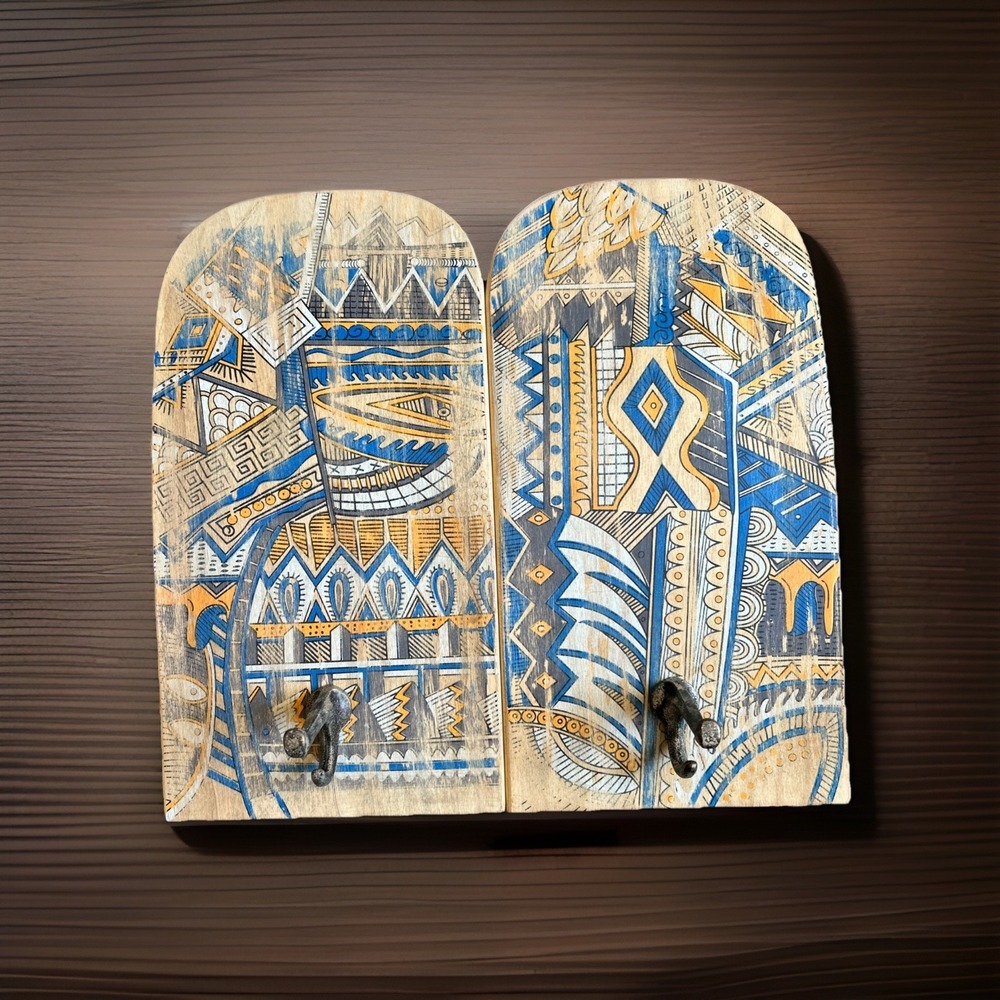 Pottery Barn Teen Wall Mounted SKATEBOARD HOOKS Decor‎ Skater Art Zio Ziegler